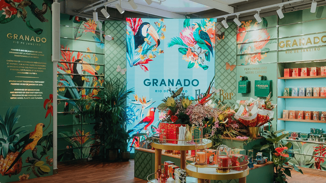 Loja da Granado com infraestrutura padronizada