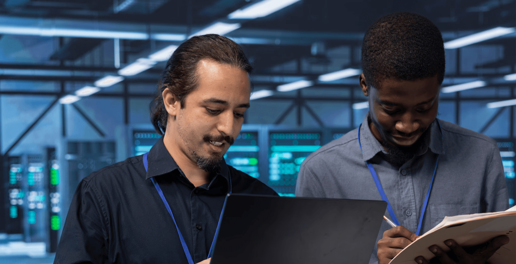 Imagem com efeitos na cor azul