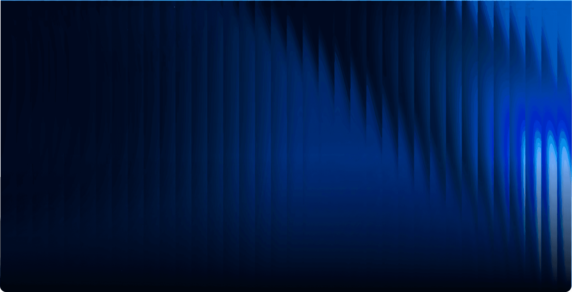 Imagem com efeitos na cor azul