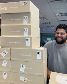 Equipe System Frame em infraestrutura e instalação